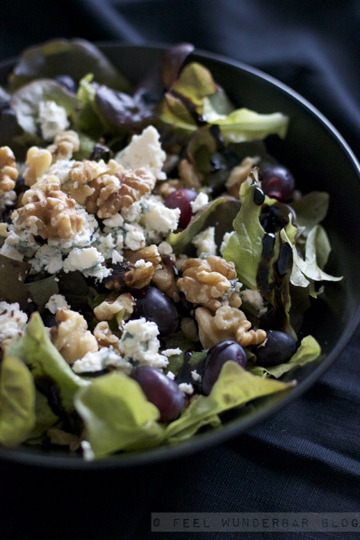 {Feel Healthy} ... Salat mit Gorgonzola, Walnüssen,Trauben &amp; Crema di ...
